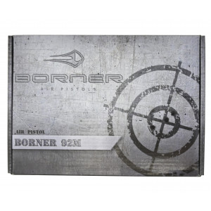 Пневматический пистолет Borner 92M (Beretta 92), кал. 4,5 мм, металл Пневматический пистолет Borner 92M (Beretta 92), кал. 4,5 мм, металл