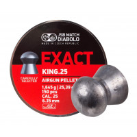 Пули JSB Diabolo Exact King 6,35 мм, 1,645 грамм, 350 штук Пули JSB Diabolo Exact King 6,35 мм, 1,645 грамм, 350 штук